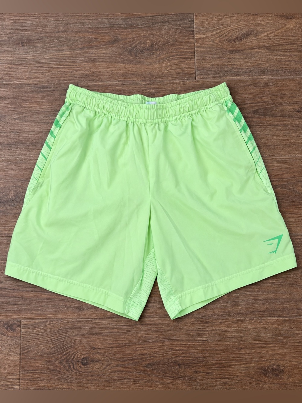 Men’s Small Gymshark Neon Green Athletic Shorts